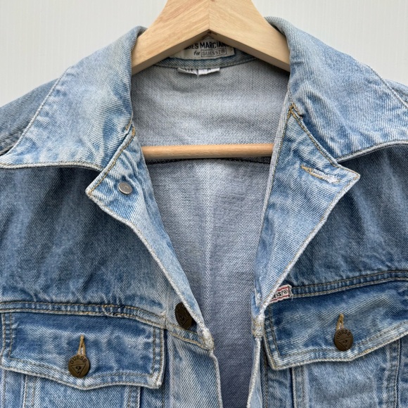 Vintage Guess by Georges Marciano Blue Jean Jacket size small - Picture 2 of 8